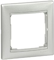 Рамка горизонтальная Legrand Valena 1-м. алюминий картинка